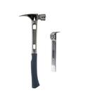 15 oz. TiBone 3 Milled Face with Curved Handle Hammer and Titanium Multi-Functional Glazer Bar