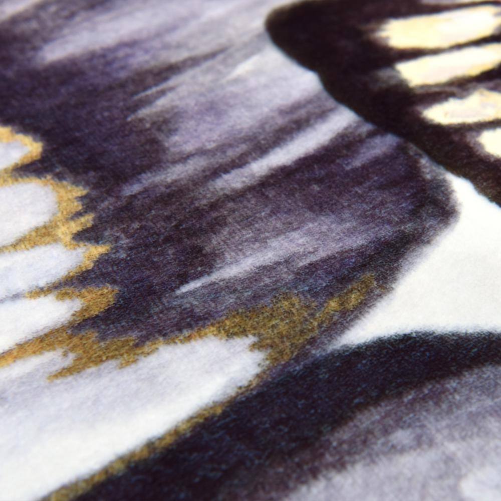 Cluster of Butterflies Multicolor Synthetic Washable Rectangular Area Rug