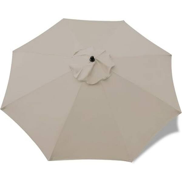 brown patio umbrella replacement canopy home depot Cubilan 9 ft. Patio Umbrella Replacement Canopy Market Umbrella Top Outdoor  Umbrella Canopy with 8 Ribs in Light Brown Jaycool60194