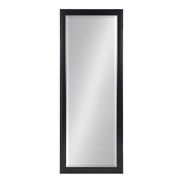 DesignOvation Large Rectangle Black Beveled Glass Full-Length Classic Mirror (51.5 in. H x 19.5 in. W)