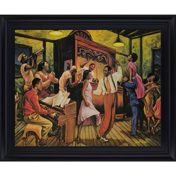 Classy Art 28 in. x 34 in. "Swing High" By Sarah Jenkins Framed Print Wall Art