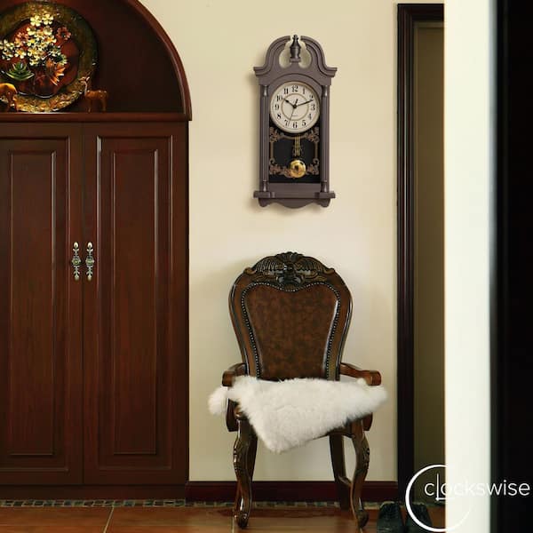 CLOCKSWISE Clockwise Vintage Grandfather Wood-Looking Plastic