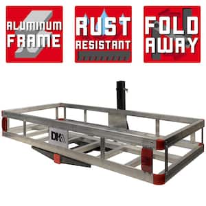 Details about   Hitch Mount Aluminum Cargo Carrier Rack For Hauling Transporting Lightweight New 