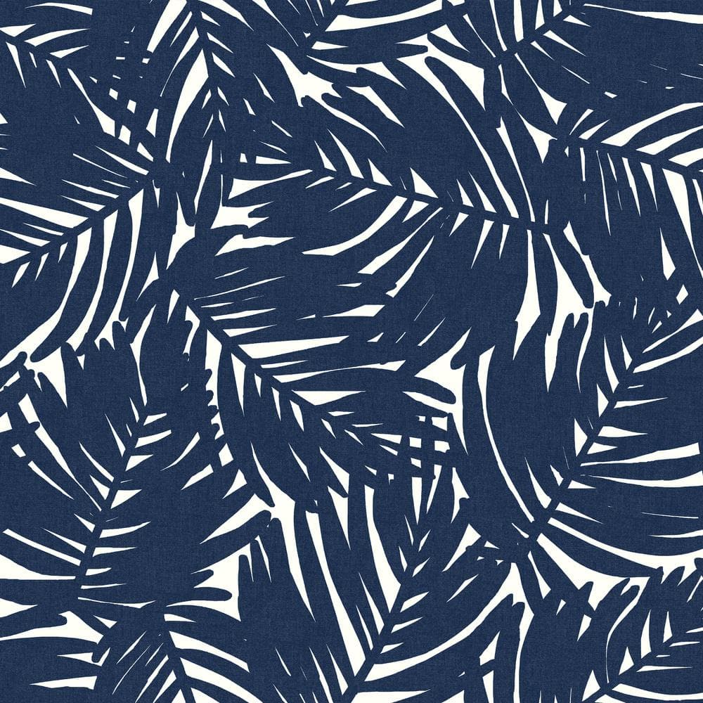 Navy Blue King Palm Outdoor Chaise Lounge Cushion, 21 x 72