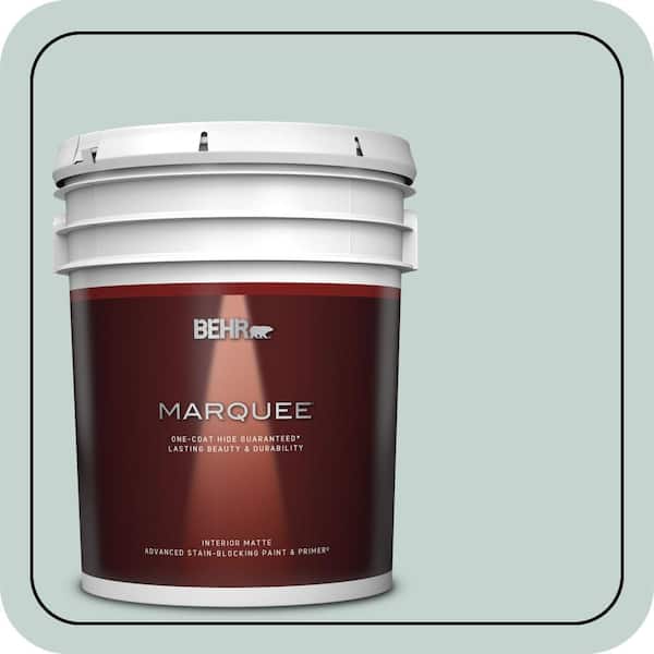 BEHR MARQUEE 5 gal. #490E-3 Celtic Gray Matte Interior Paint & Primer