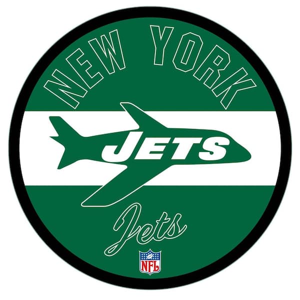 Evergreen New York Jets Vintage Round 23 in. Plug-in LED Lighted Sign