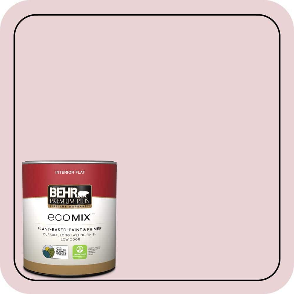 1 qt. #S130-1 Beloved Pink Flat EcoMix Plant-Based Interior Paint & Primer price history on PriceWatchPro
