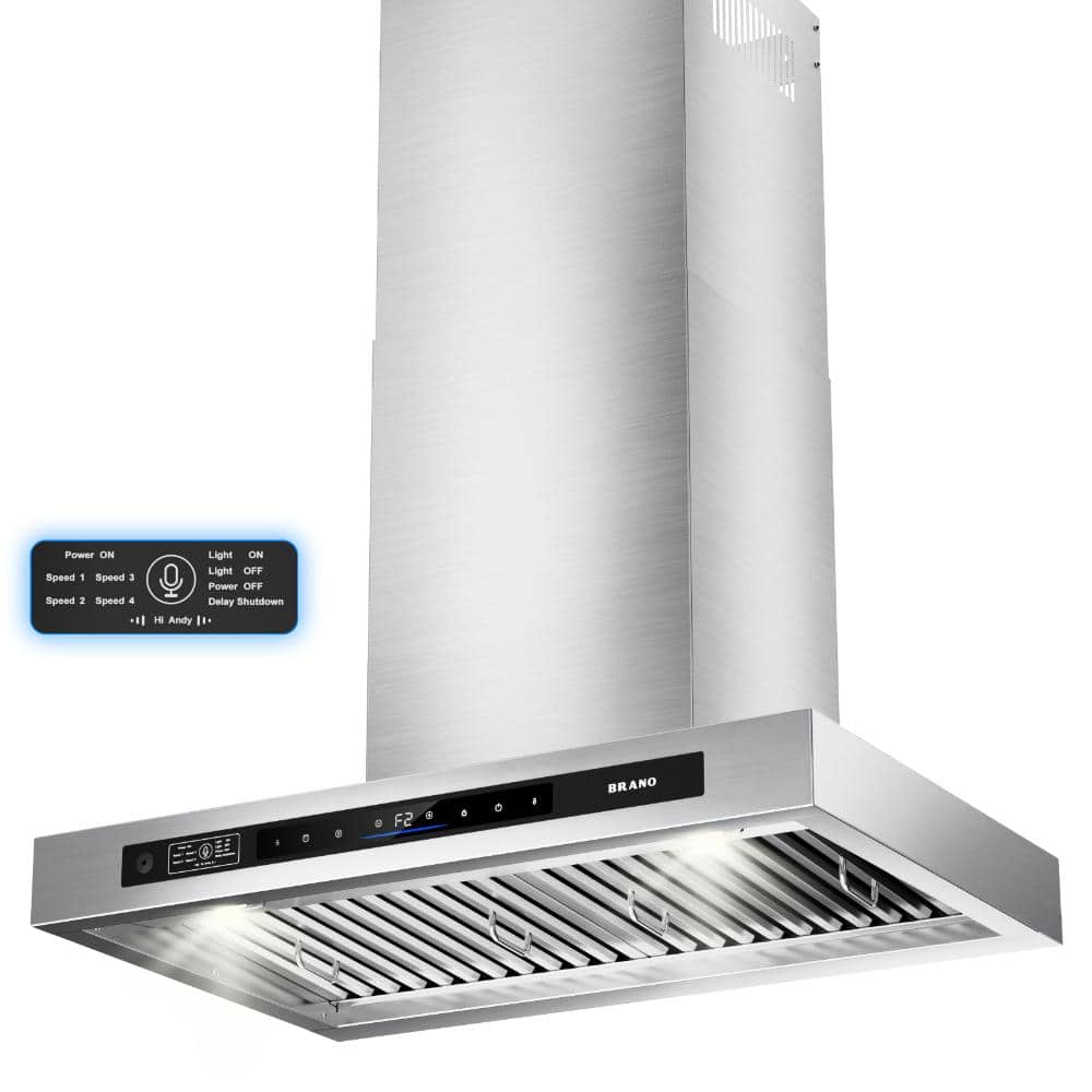 36-inch Stainless Steel Range Hood Wall Mounted, 1000 CFM Strong Suction, 6-Speed, for Large Cooktops, Ducted price history on PriceWatchPro