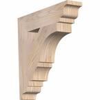 3.5 in. x 18 in. x 18 in. Douglas Fir Balboa Traditional Smooth Bracket