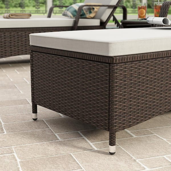 fukutoku0426 　WICKER LOUNGE CHAIR Amazon.com : VUYUYU 5PCS Outdoor Wicker Chaise Lounge Chair