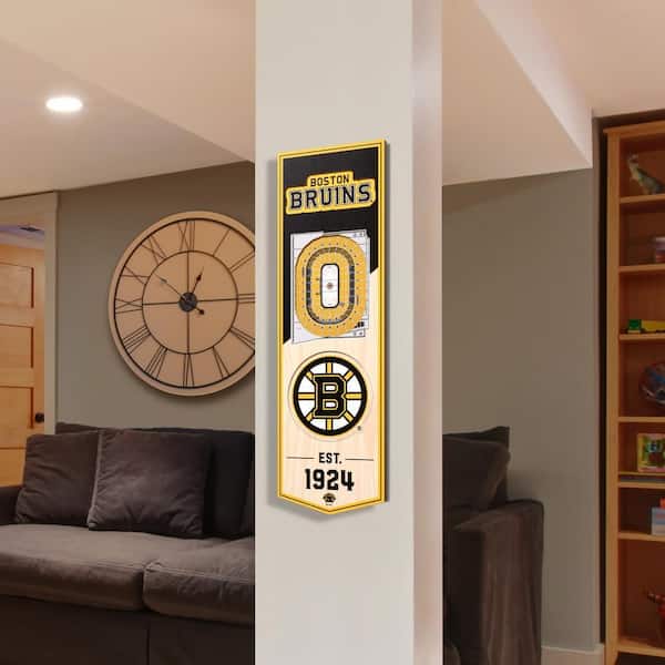 YouTheFan NHL Boston Bruins 6 in. x 19 in. 3D Stadium Banner-TD