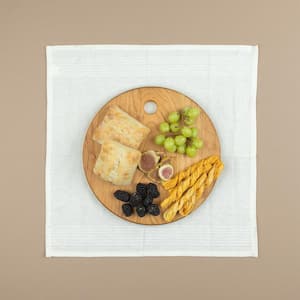 13 in. Round Cherry Serving Board (3-Pack)