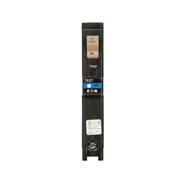 Eaton 15 Amp 1 Pole Type CH Dual Purpose Arc Fault Ground Fault Plug On Neutral Circuit Breaker