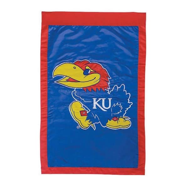 Fan Essentials NCAA 1 ft. x 1-1/2 ft. University of Kansas 2-Sided Garden Flag