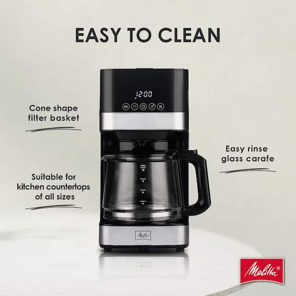 Melitta 10-Cup Black Coffee Maker MCM009PULBK0 - The Home Depot