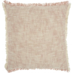 Jordan Blush Abstract Cotton 20 in. X 20 in. Throw Pillow