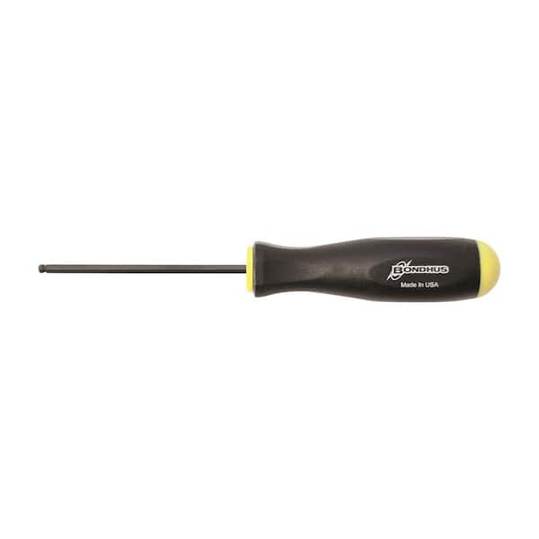 Bondhus 0.050 in. x 2.4 in. Ball End Hex Drive Screwdriver with GoldGuard Finish (2-Pack)