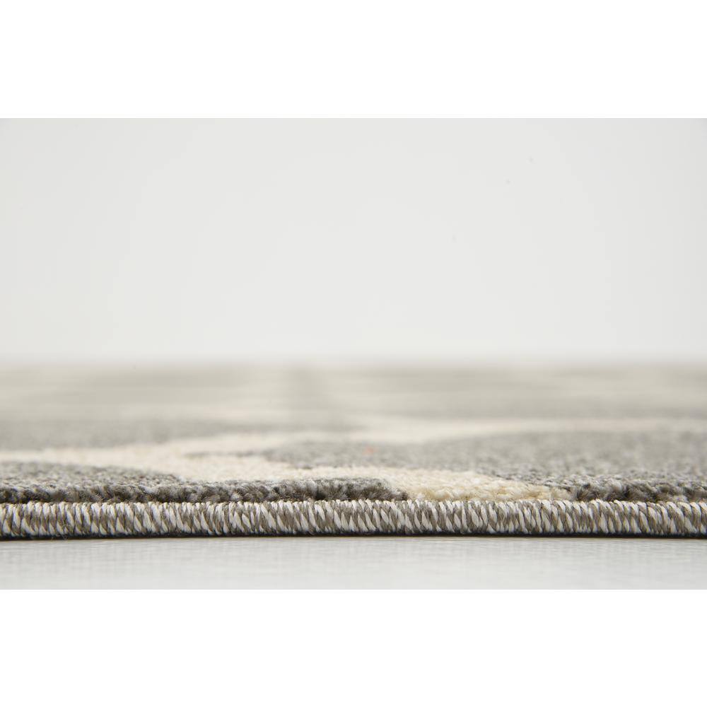 8' x 8' Dark Gray Trellis Square Area Rug