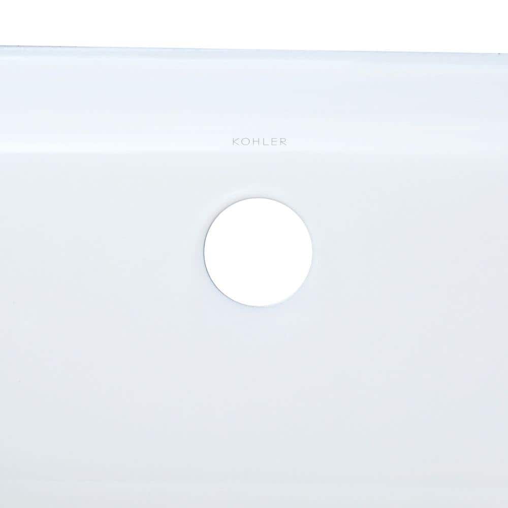Bellwether 60-Inch White Cast Iron Alcove Bathtub