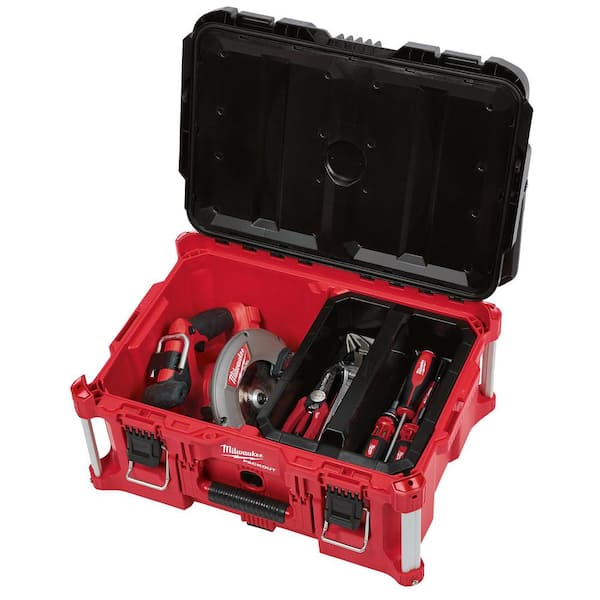 Milwaukee - PACKOUT 22 in. Large Portable Tool Box Fits Modular Storage System