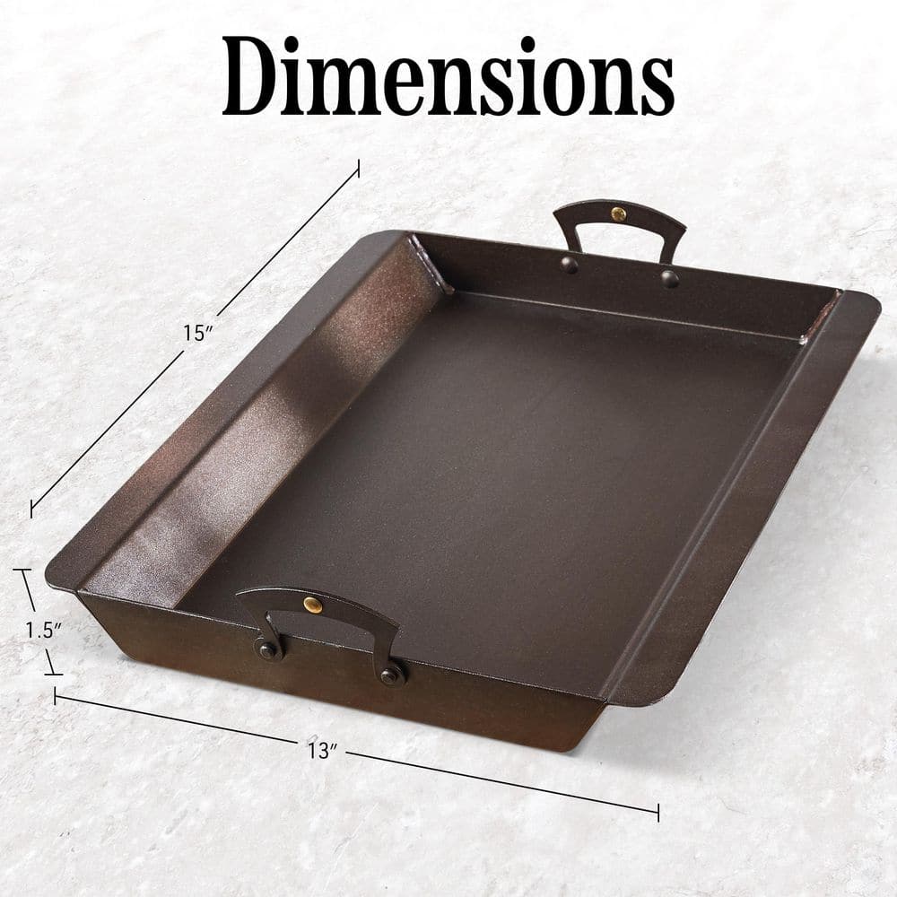 3.5 qt. Iron Roasting Pan with Handles - thumbnail 6