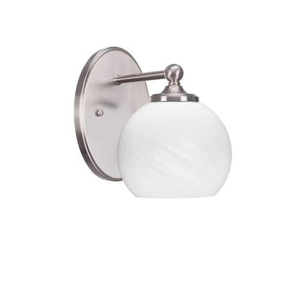 Unbranded Royale 1-Light Brushed Nickel Wall Sconce