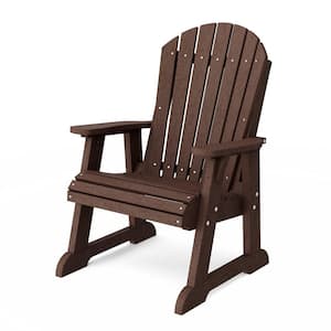 Heritage Tudor Brown Plastic Outdoor High Fan Back Chair