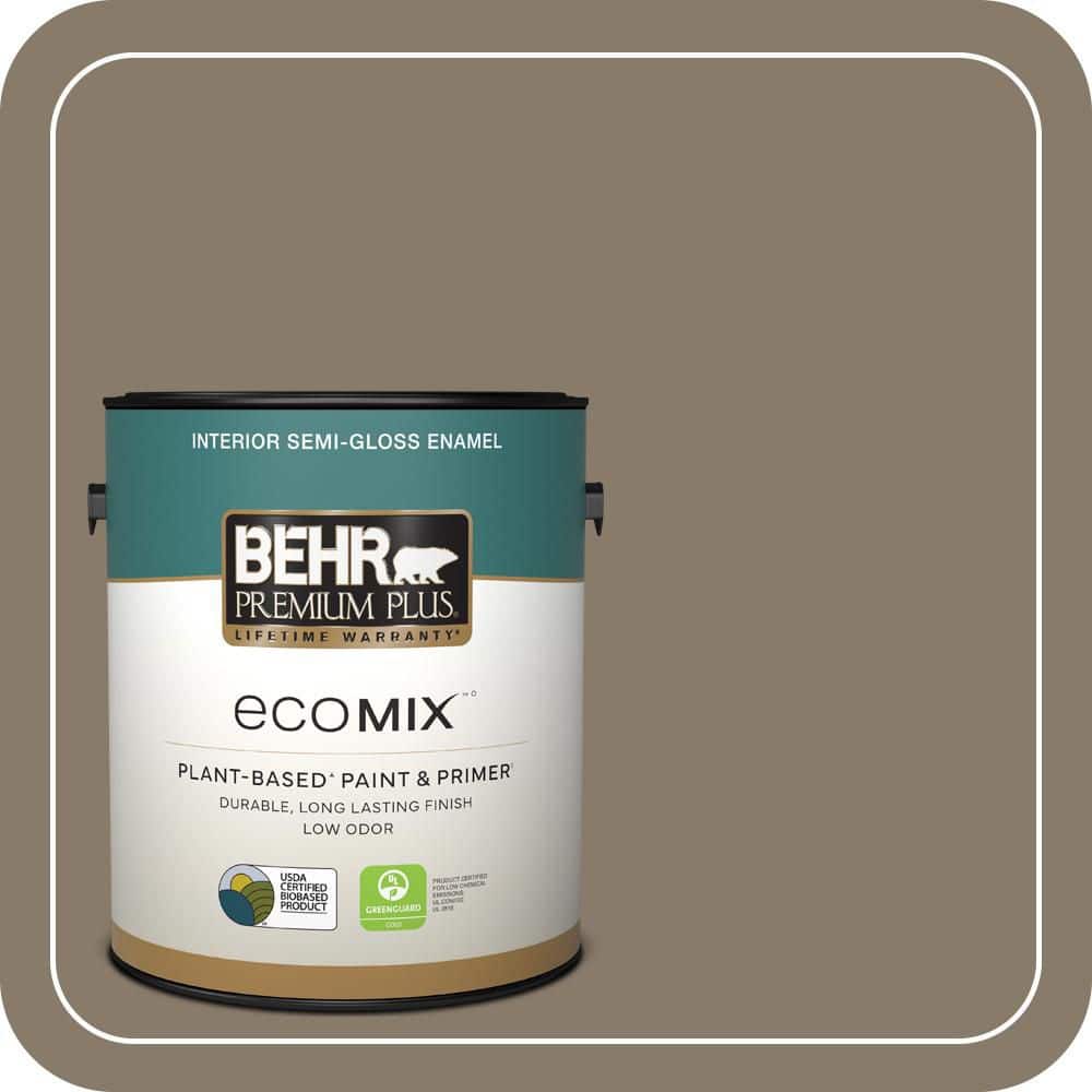 1 gal. #PPU7-24A Hiking Trail Semi-Gloss Enamel EcoMix Plant-Based Interior Paint & Primer price history on PriceWatchPro