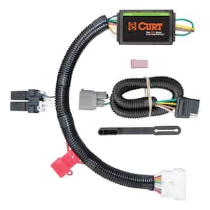 Custom Vehicle-Trailer Wiring Harness, 4-Flat, Select Honda Pilot, OEM Tow Package Required, Quick T-Connector