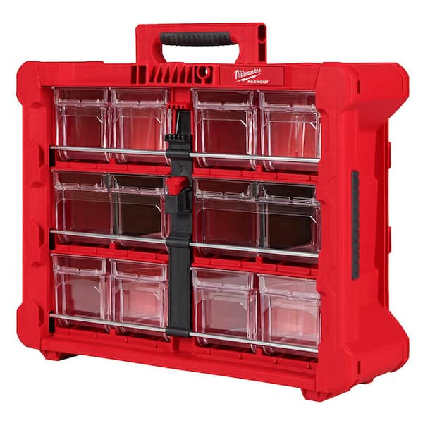 Milwaukee PACKOUT 10 Compartment Tilt Bin Organizer 48-22-8433