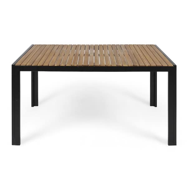 59 in. W x 35.5 in. D x 30 in. H Teak Acacia Wood Outdoor Dining