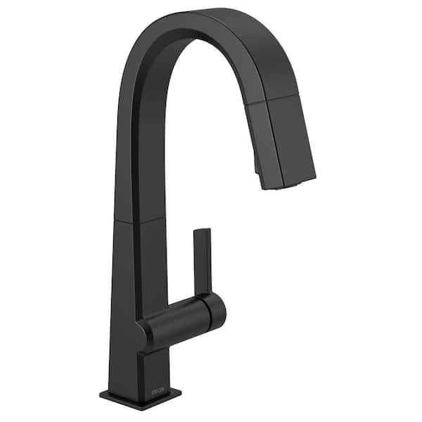 Delta Pivotal Single-Handle Bar Faucet in Matte Black