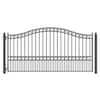 ALEKO Paris Style 12 ft. x 6 ft. Black Steel Single Swing Driveway ...