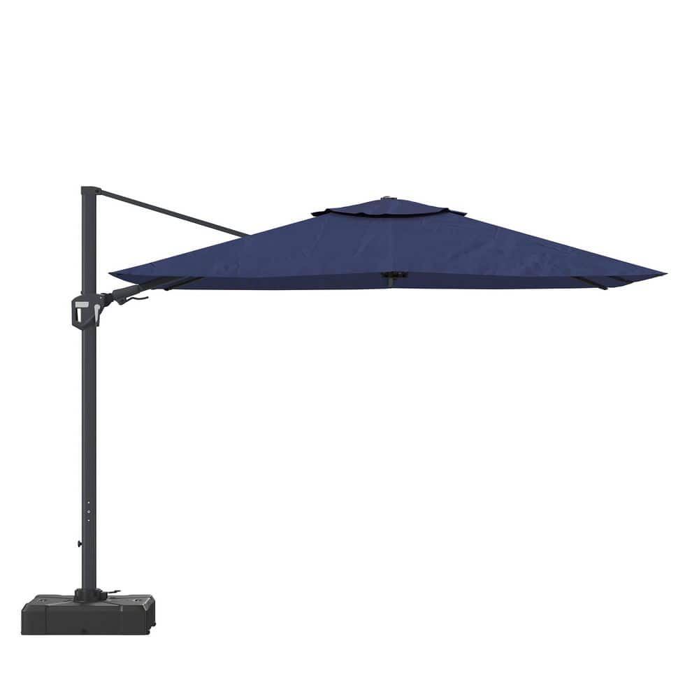 11 ft. Square Cantilever Patio Umbrella in Navy Blue(with Base) price history on PriceWatchPro