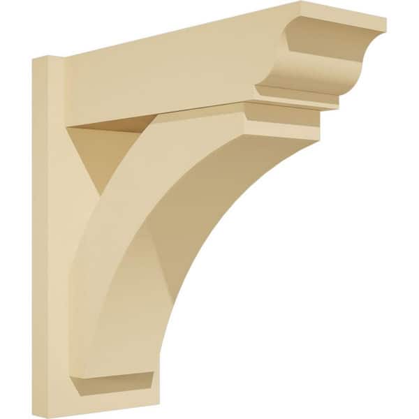 Ekena Millwork Thorton 7 in. W x 18 in. H x 18 in. D Signature Urethane Polyurethane Outlooker with Traditional Ends