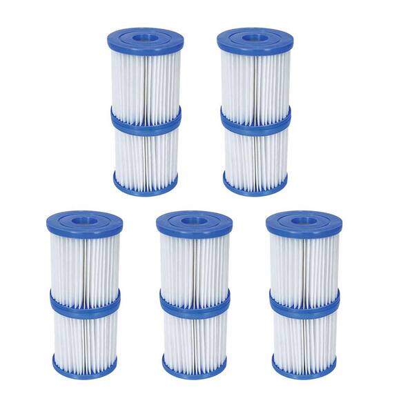Bestway 3.3 in. Dia 330 GPH Type V/K Pool Replacement Filter Cartridge (5-Pack)