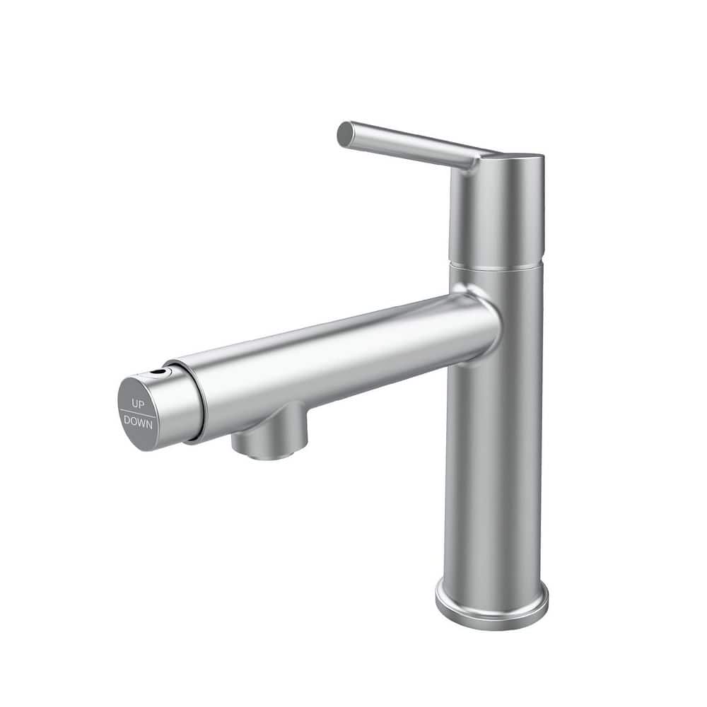 Single Hole Single-Handle Bathroom Faucet in Polished Chrome