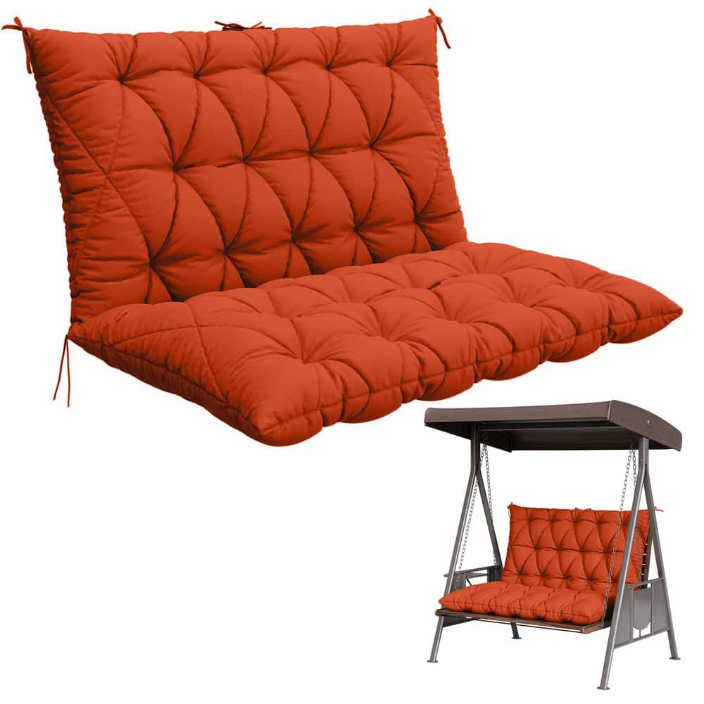 WNP 47 x 40 in. Outdoor Waterproof Porch Swing Cushion 2-Seater