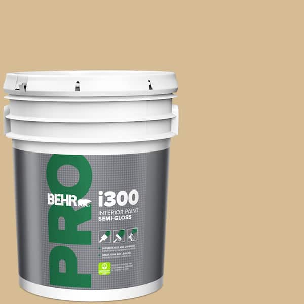 BEHR PRO 5 gal. #330F-4 Pebble Path Semi-Gloss Interior Paint