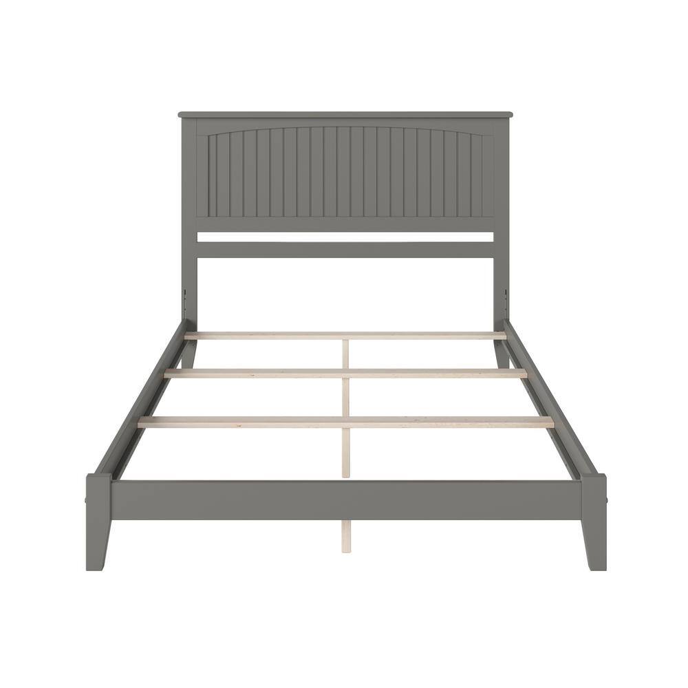 Nantucket Gray Queen Wood Frame Bed with Headboard