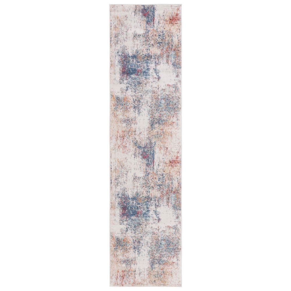 Phoenix 2 ft. x 9 ft. Ivory/Blue Rust Distressed Marble Runner Rug price history on PriceWatchPro