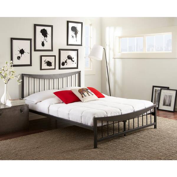 Rest Rite Shannon Textured Black Twin Platform Bed