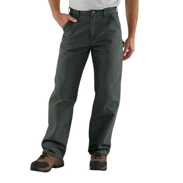 Carhartt Men's 31 in. x 32 in. Moss Cotton Washed Duck Work 