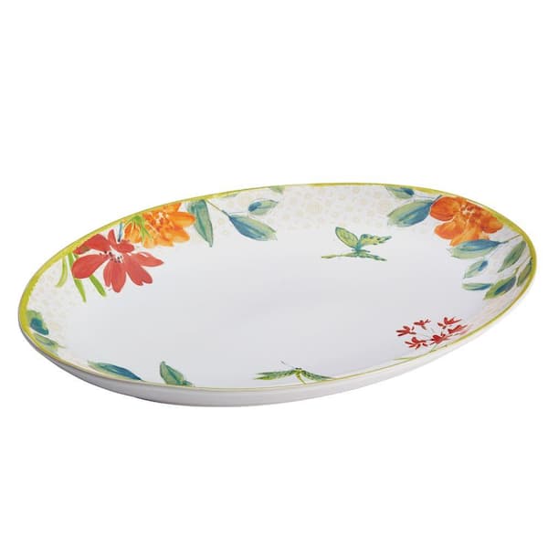 BonJour Dinnerware Al Fresco Stoneware 9-3/4 in. x 13 in. Oval Platter