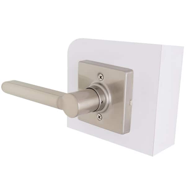 Tonebridge Satin Nickel Dummy Door Lever with Square Rose