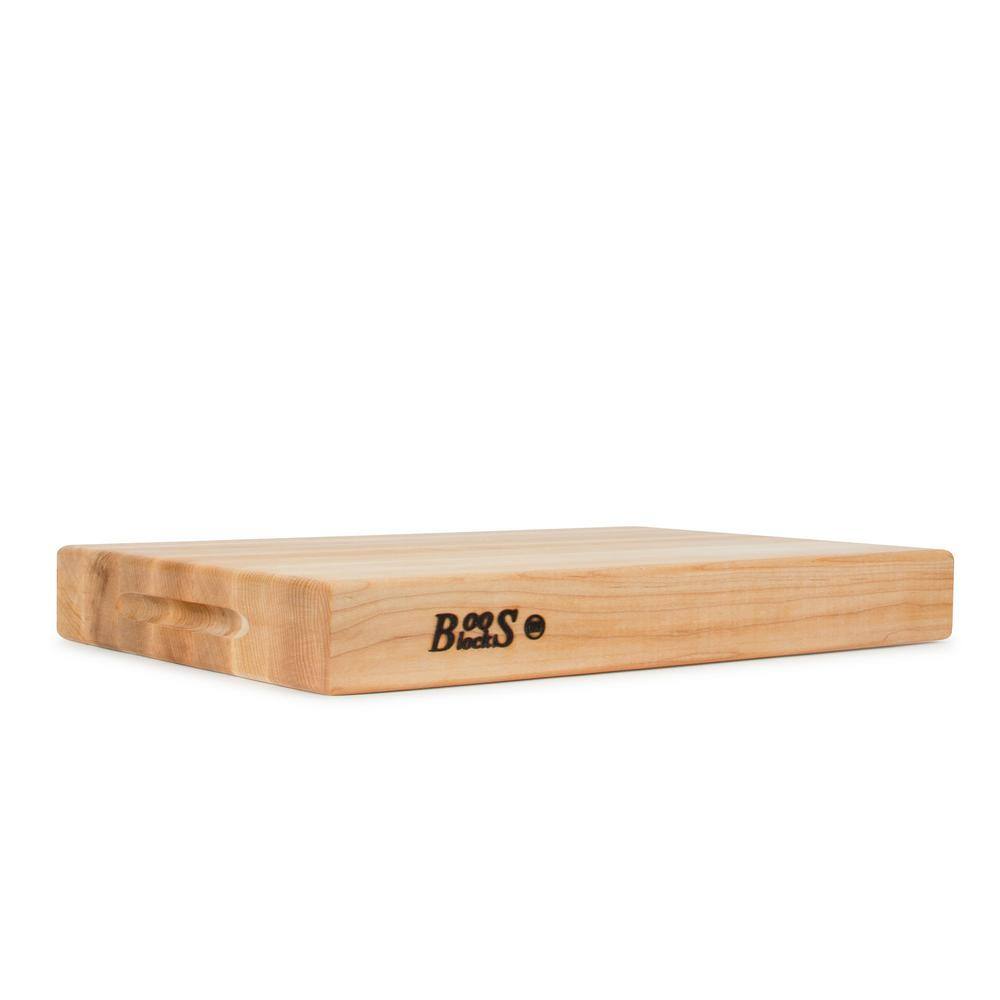 Maple Wood Reversible Cutting Board with Hand Grips