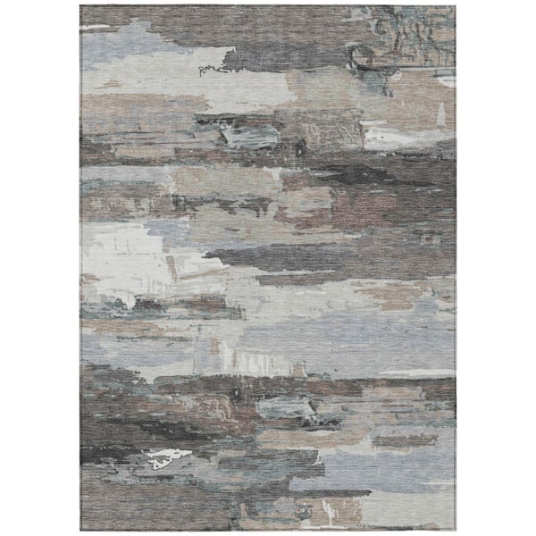 Addison Rugs Chantille Machine Washable Indoor/Outdoor Abstract ACN2249 Taupe 5 ft. x 7 ft. 6 in. Area Rug