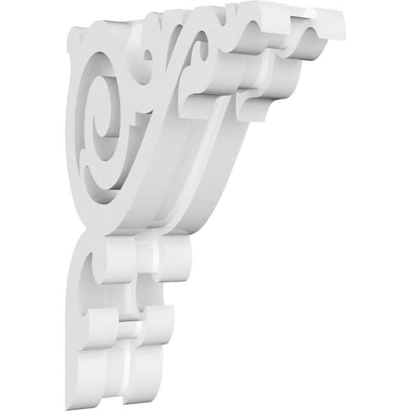 Ekena Millwork 1-7/8 in. x 6 in. x 4 in. PVC Baile Corbel