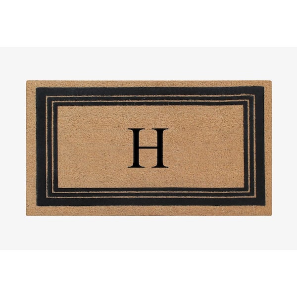 Premium Embossed Non-Slip Natural Coco Coir Door Mat for Indoor Outdoor  Front Door, Outside Porch Entrance, Home Entryway Farmhouse Decor