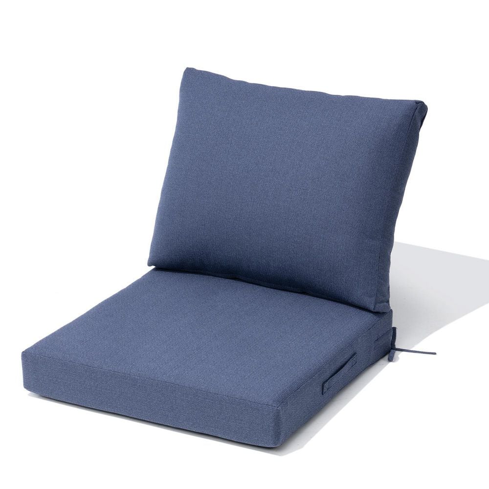 24 in. x 24 in. 1-Piece Outdoor Deep Seat Cushion for Patio Sofa and Couch in Sky price history on PriceWatchPro